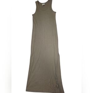 Sleeveless Olive Maxi Tank Dress XXL